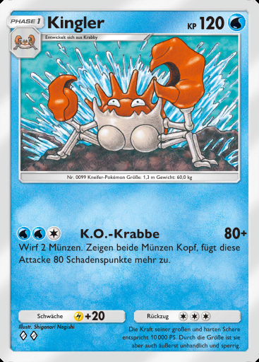 Kingler #069 · Unschlagbare Gene (A1)