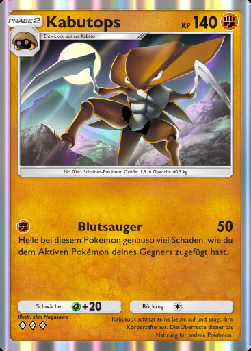 Kabutops #159 · Unschlagbare Gene (A1)