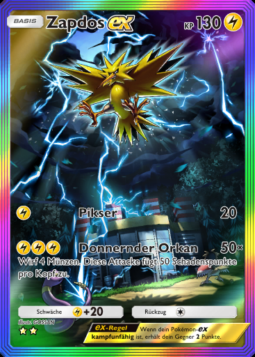 Zapdos-ex #276 · Unschlagbare Gene (A1)