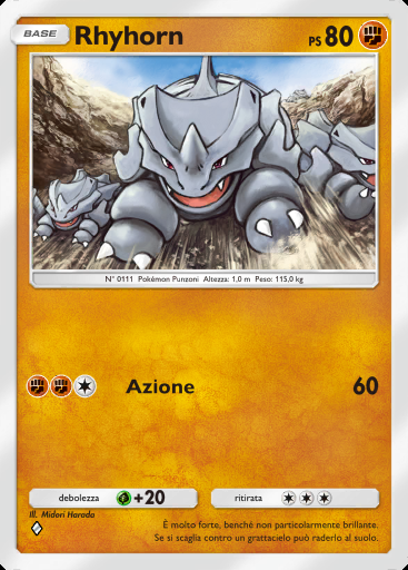 Rhyhorn #156 · Geni Supremi (A1)