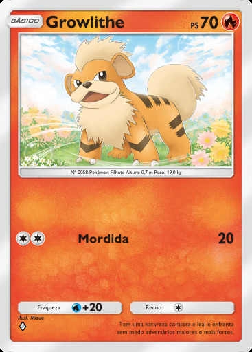 Growlithe #039 · Dominação Genética (A1)