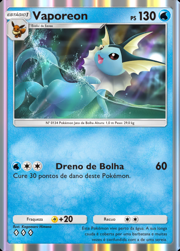 Vaporeon #080 · Dominação Genética (A1)