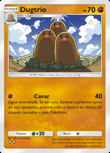 Dugtrio #140 · Dominação Genética (A1)