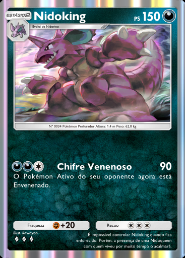 Nidoking #171 · Dominação Genética (A1)