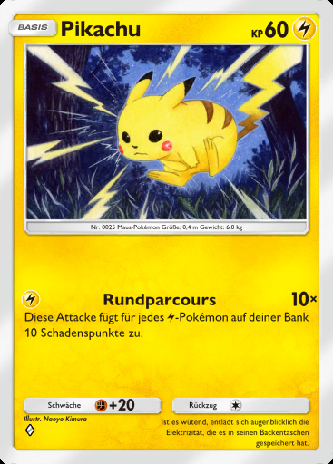 Pikachu #025 · Mysteriöse Insel (A1a)