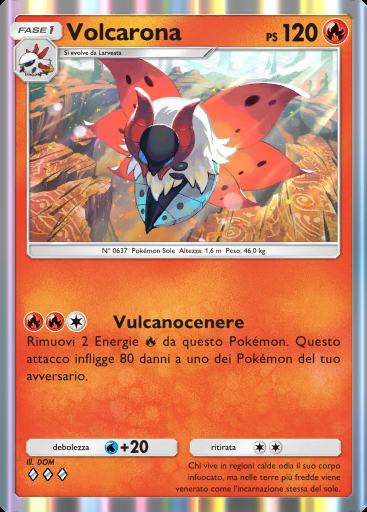 Volcarona #014 · L'Isola Misteriosa (A1a)