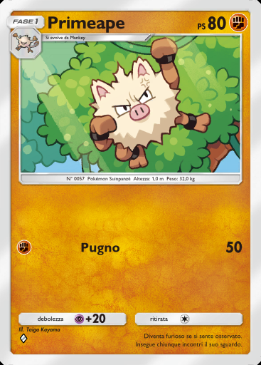 Primeape #042 · L'Isola Misteriosa (A1a)