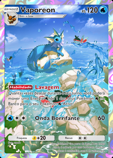 Vaporeon #072 · Ilha Mítica (A1a)