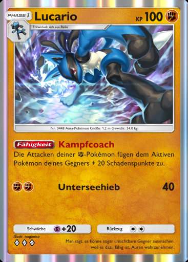 Lucario #092 · Kollision von Raum und Zeit (A2)