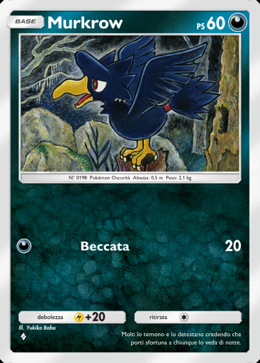 Murkrow #096 · Scontro Spaziotemporale (A2)