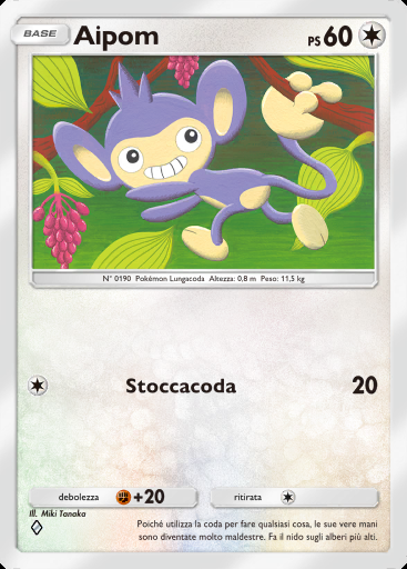 Aipom #130 · Scontro Spaziotemporale (A2)
