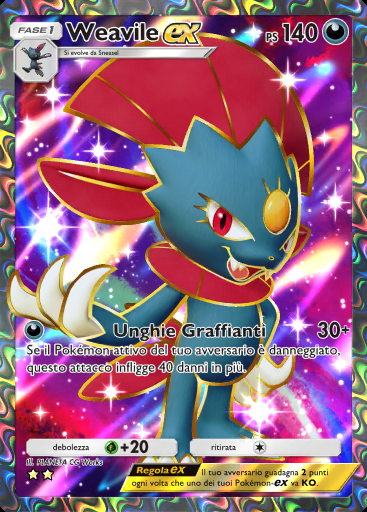 Weavile-ex #186 · Scontro Spaziotemporale (A2)