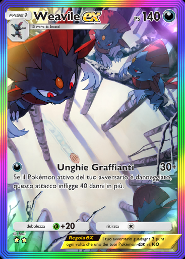 Weavile-ex #201 · Scontro Spaziotemporale (A2)