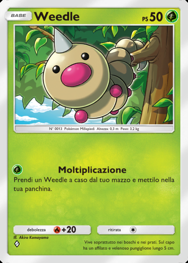 Weedle #001 · Tripudio Splendente (A2b)