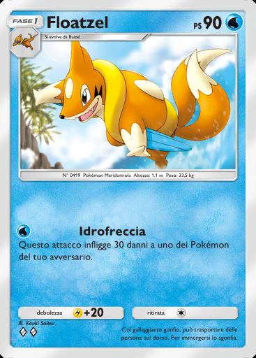 Floatzel #017 · Tripudio Splendente (A2b)