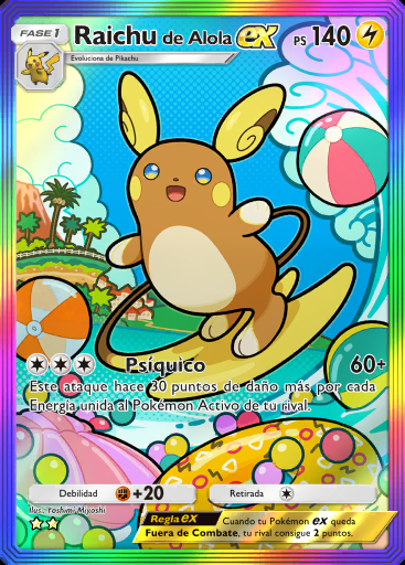 Raichu de Alola ex