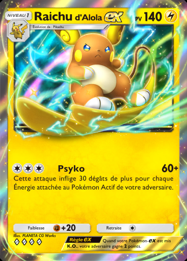 Raichu d'Alola-ex #058 · Gardiens Astraux (A3)