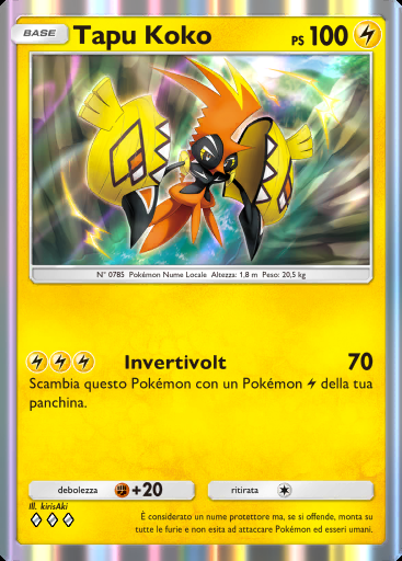 Tapu Koko #068 · Guardiani Astrali (A3)