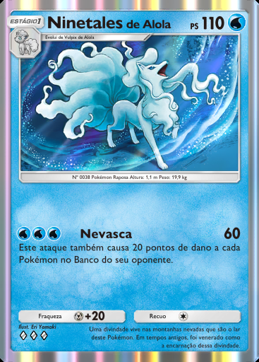 Ninetales de Alola #041 · Guardiões Celestiais (A3)