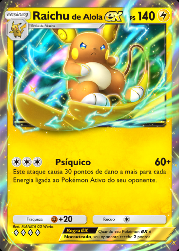 Raichu de Alola ex #058 · Guardiões Celestiais (A3)