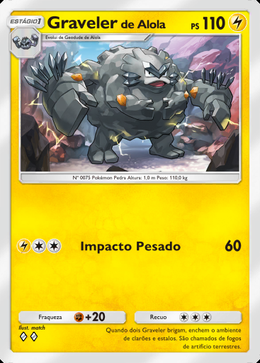 Graveler de Alola #060 · Guardiões Celestiais (A3)