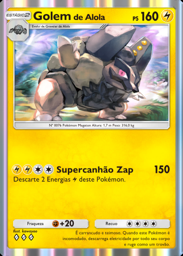 Golem de Alola #061 · Guardiões Celestiais (A3)