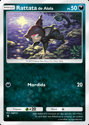 Rattata de Alola #106 · Guardiões Celestiais (A3)