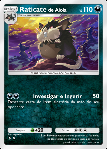 Raticate de Alola #107 · Guardiões Celestiais (A3)