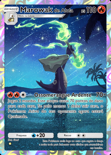 Marowak de Alola #160 · Guardiões Celestiais (A3)