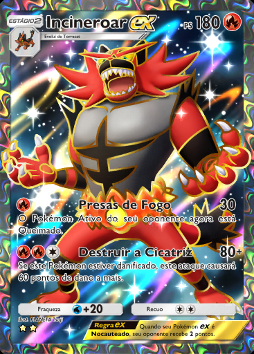 Incineroar ex #182 · Guardiões Celestiais (A3)