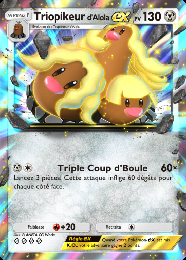 Triopikeur d'Alola-ex #047 · Crise Interdimensionnelle (A3a)