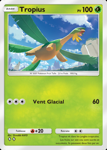 Tropius #001 · La Clairière d'Évoli (A3b)