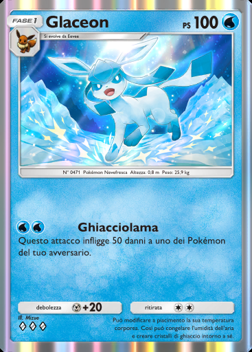 Glaceon #017 · Il Bosco di Eevee (A3b)