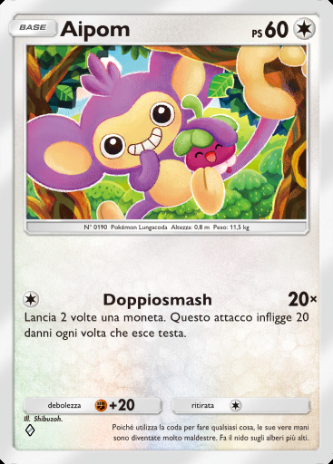 Aipom #058 · Il Bosco di Eevee (A3b)