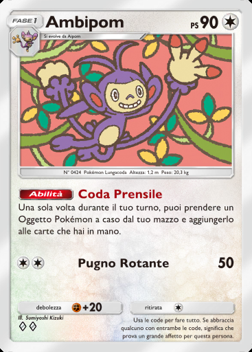 Ambipom #059 · Il Bosco di Eevee (A3b)