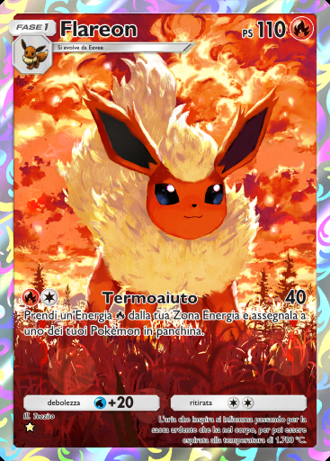 Flareon #071 · Il Bosco di Eevee (A3b)
