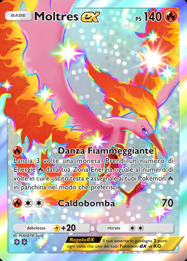 Moltres-ex #103 · Il Bosco di Eevee (A3b)