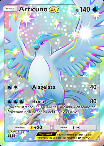 Articuno-ex #104 · Il Bosco di Eevee (A3b)