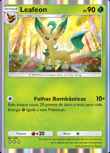 Leafeon #002 · Bosque dos Eevee (A3b)