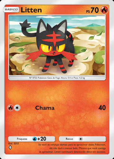 Litten #011 · Bosque dos Eevee (A3b)