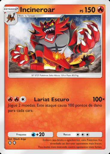 Incineroar #013 · Bosque dos Eevee (A3b)