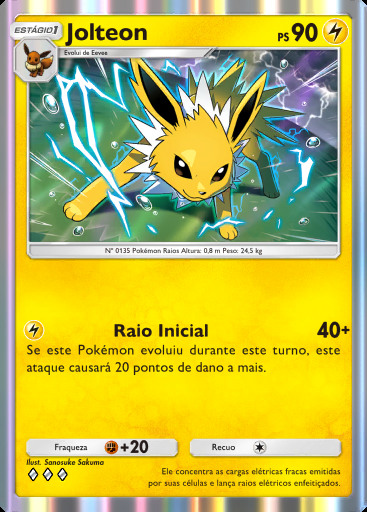 Jolteon #025 · Bosque dos Eevee (A3b)