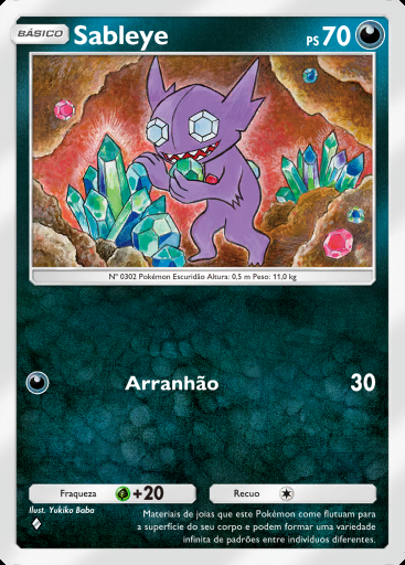 Sableye #044 · Bosque dos Eevee (A3b)