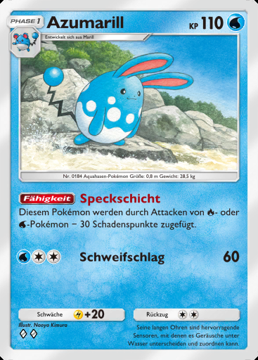 Azumarill #050 · Weisheit von Meer und Himmel (A4)