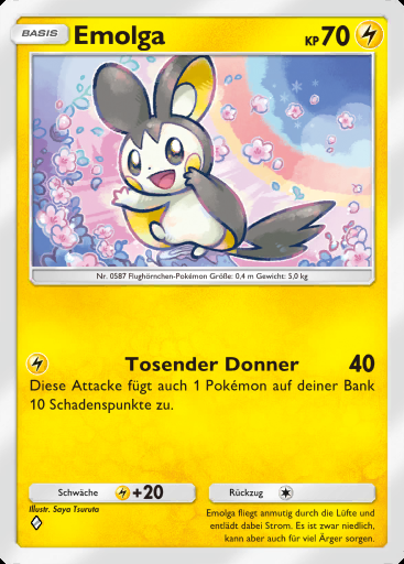 Emolga #072 · Weisheit von Meer und Himmel (A4)