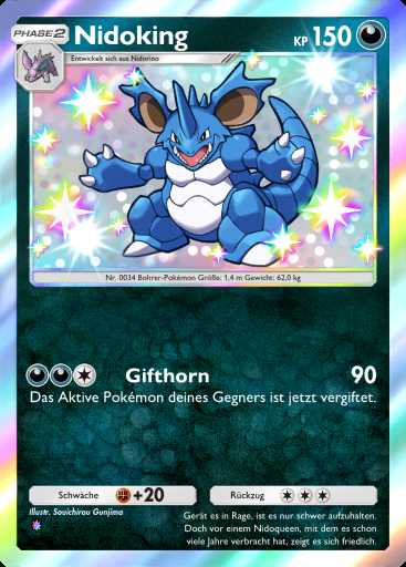 Nidoking #228 · Weisheit von Meer und Himmel (A4)