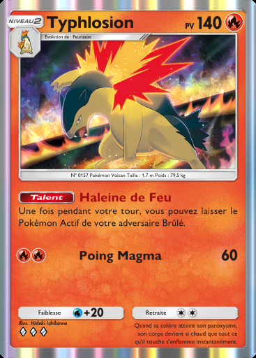 Typhlosion #029 · Sagesse entre Ciel et Mer (A4)