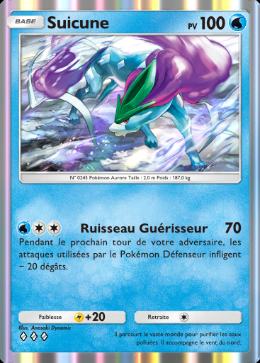 Suicune #059 · Sagesse entre Ciel et Mer (A4)