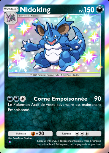 Nidoking #228 · Sagesse entre Ciel et Mer (A4)