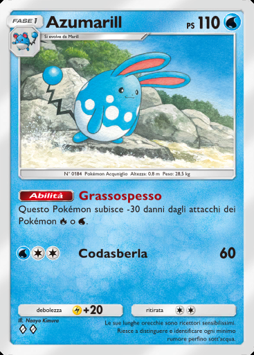 Azumarill #050 · La Via del Cielo e del Mare (A4)